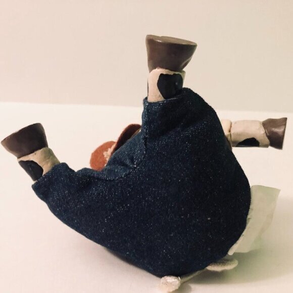 Vintage Russ Berrie Cowpokes Kathleen Kelly Ceramic Bean Bag  Cow - Picture 9 of 12